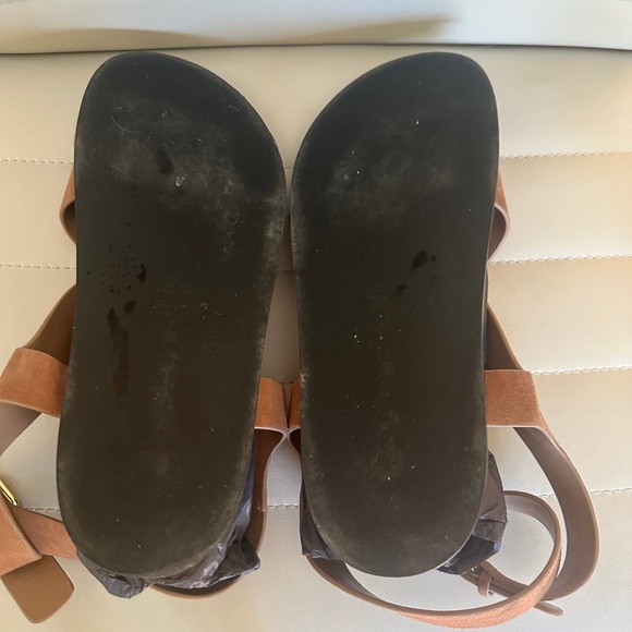 A. Emery Jalen Sandals Nutmeg Suede 40IT Like New!! With Box - Picture 9 of 10